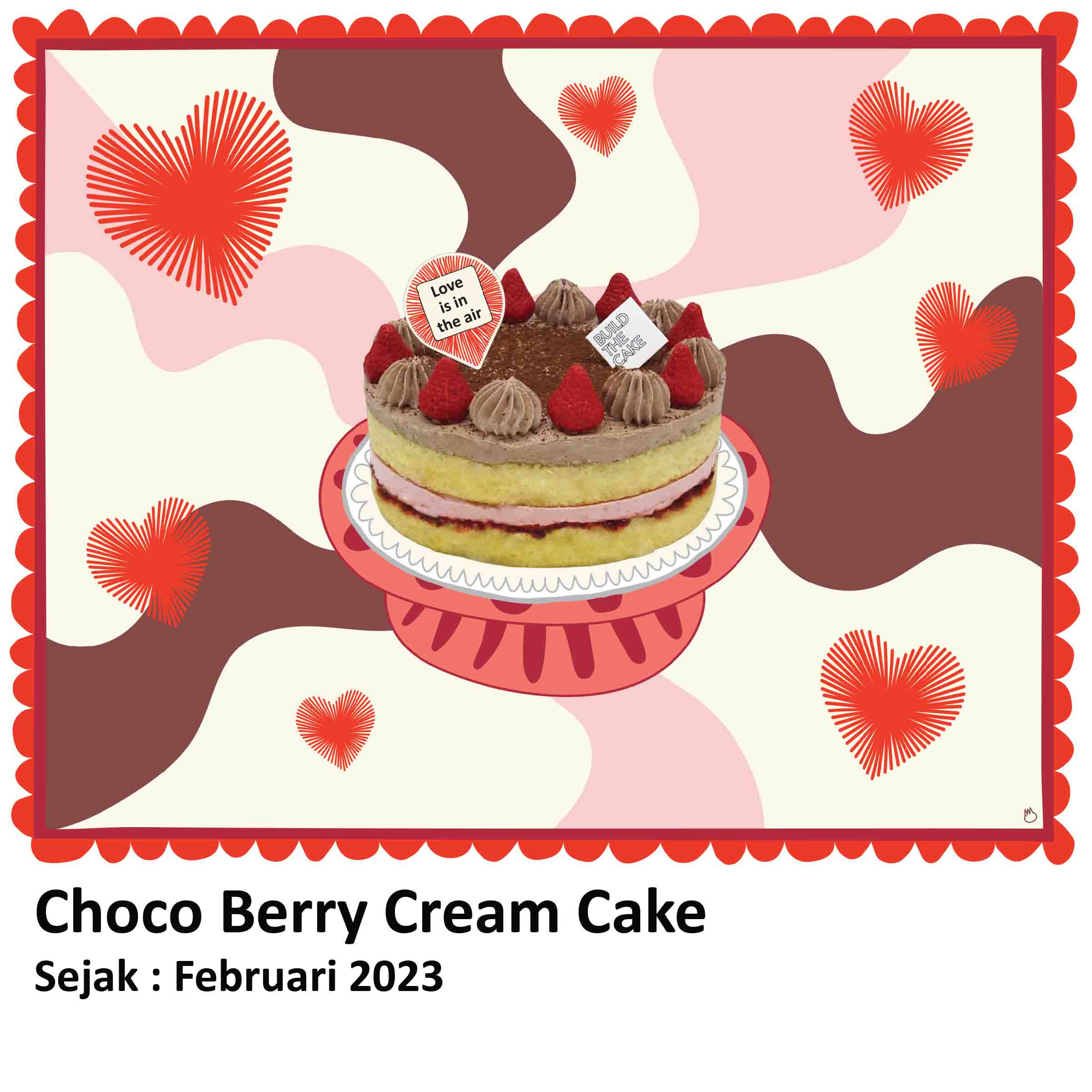 Choco Berry Cream Cake