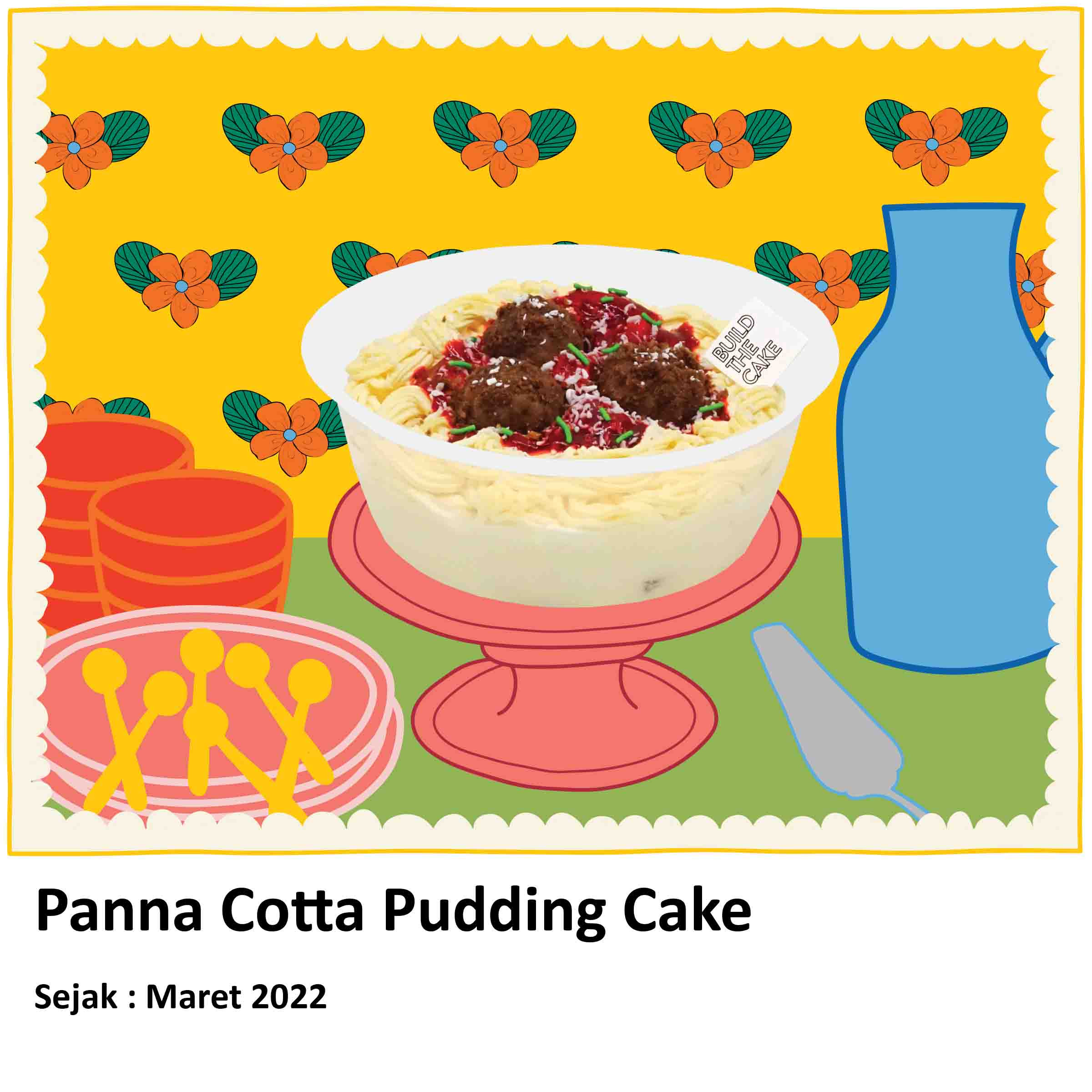 Panna Cotta Pudding Cake