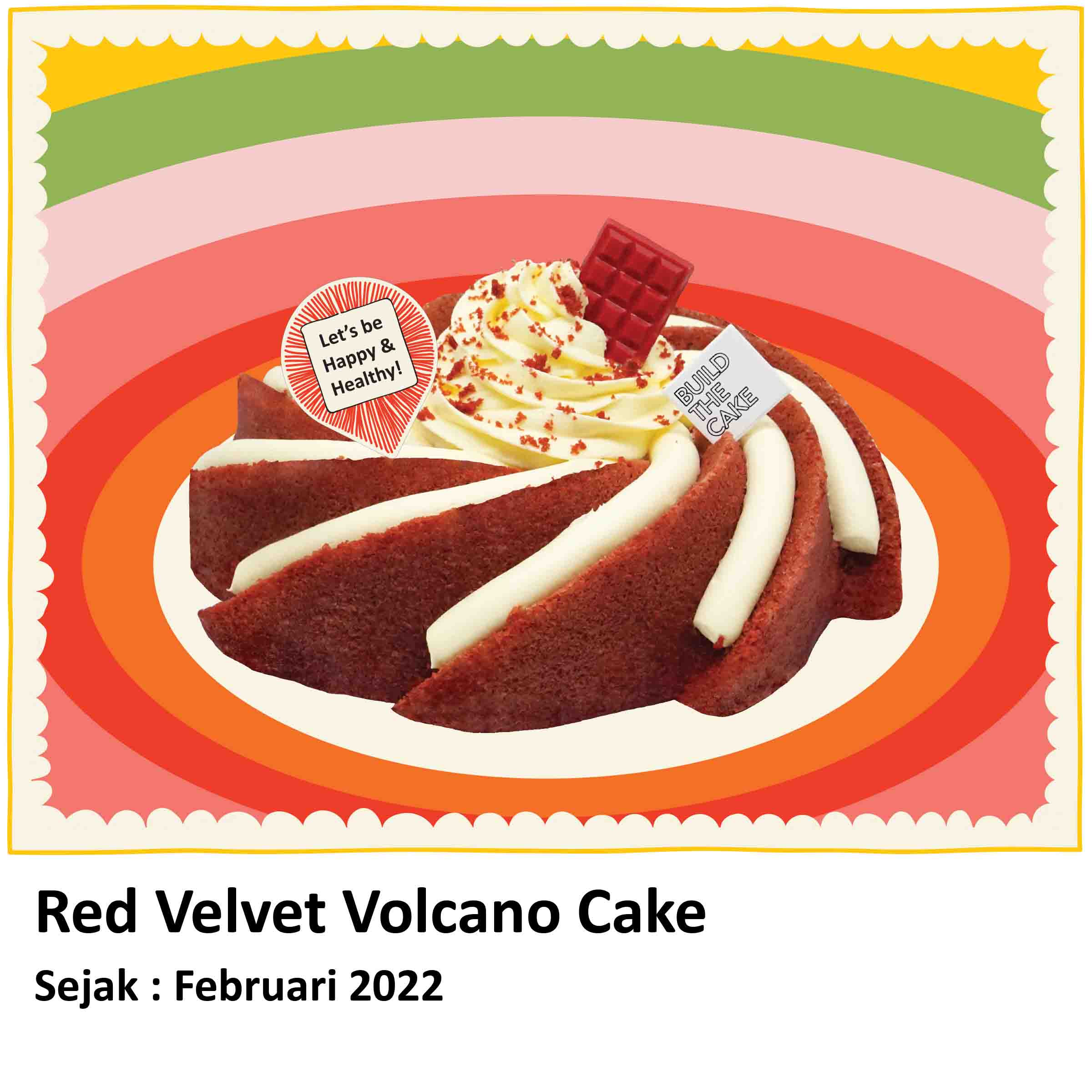 Red Velvet Volcano Cake