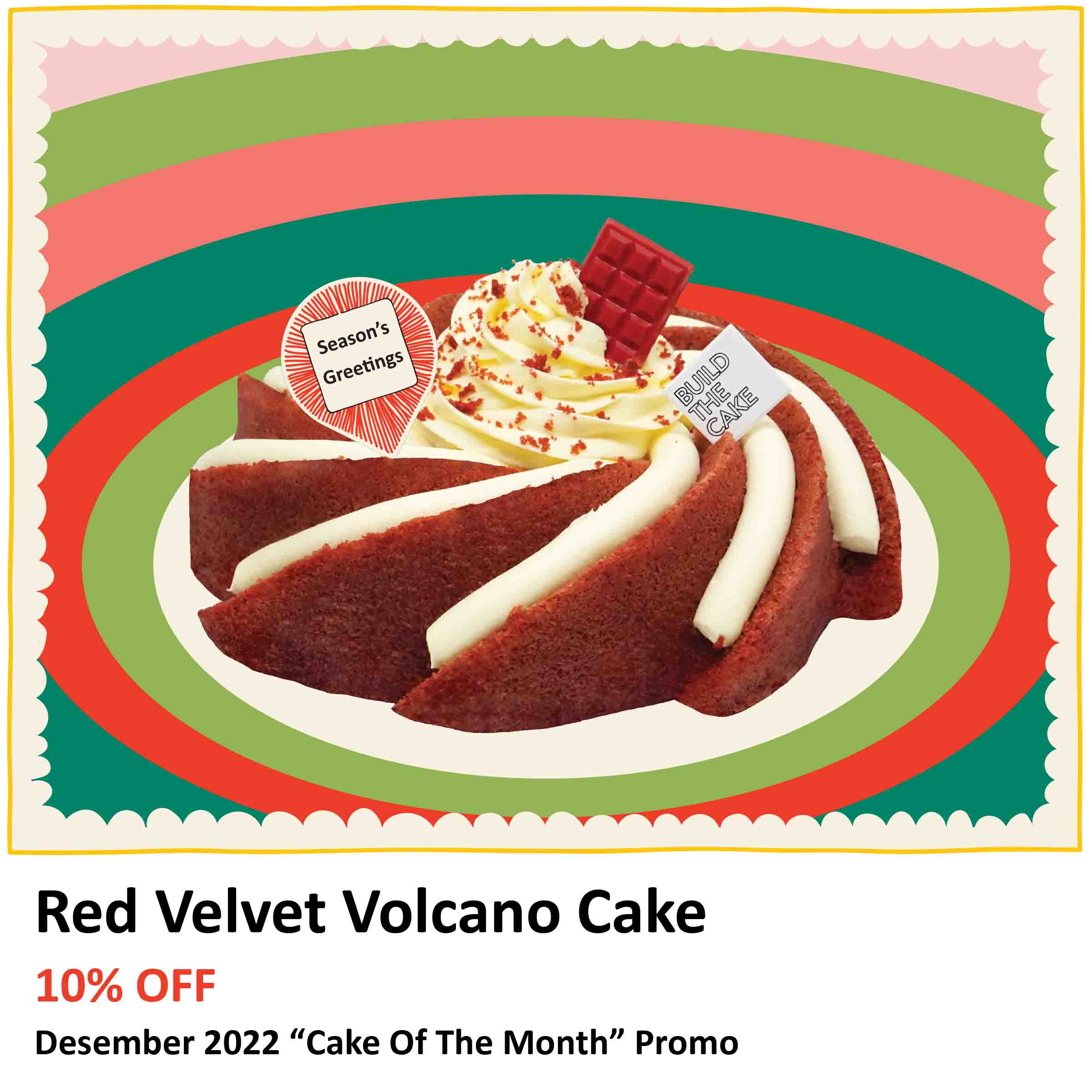 Red Velvet Volcano Cake