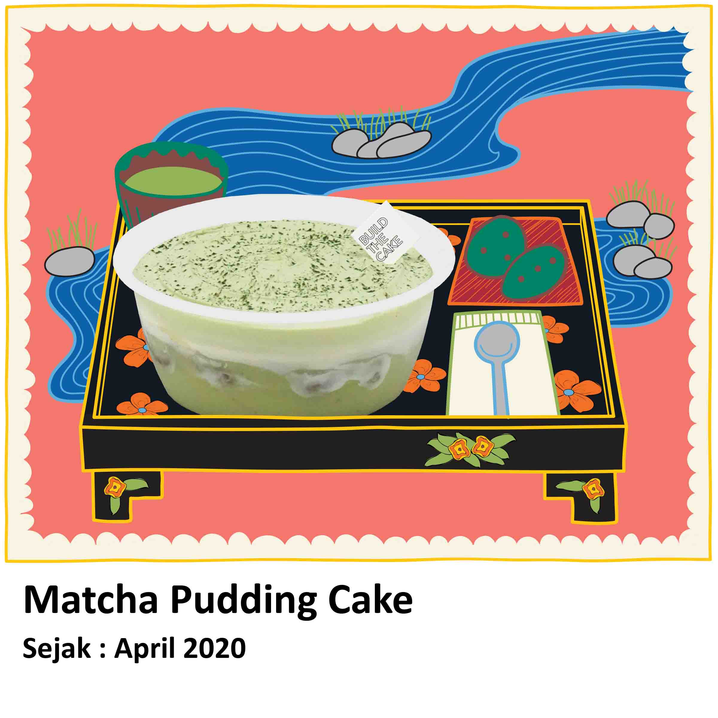 Matcha Pudding Cake