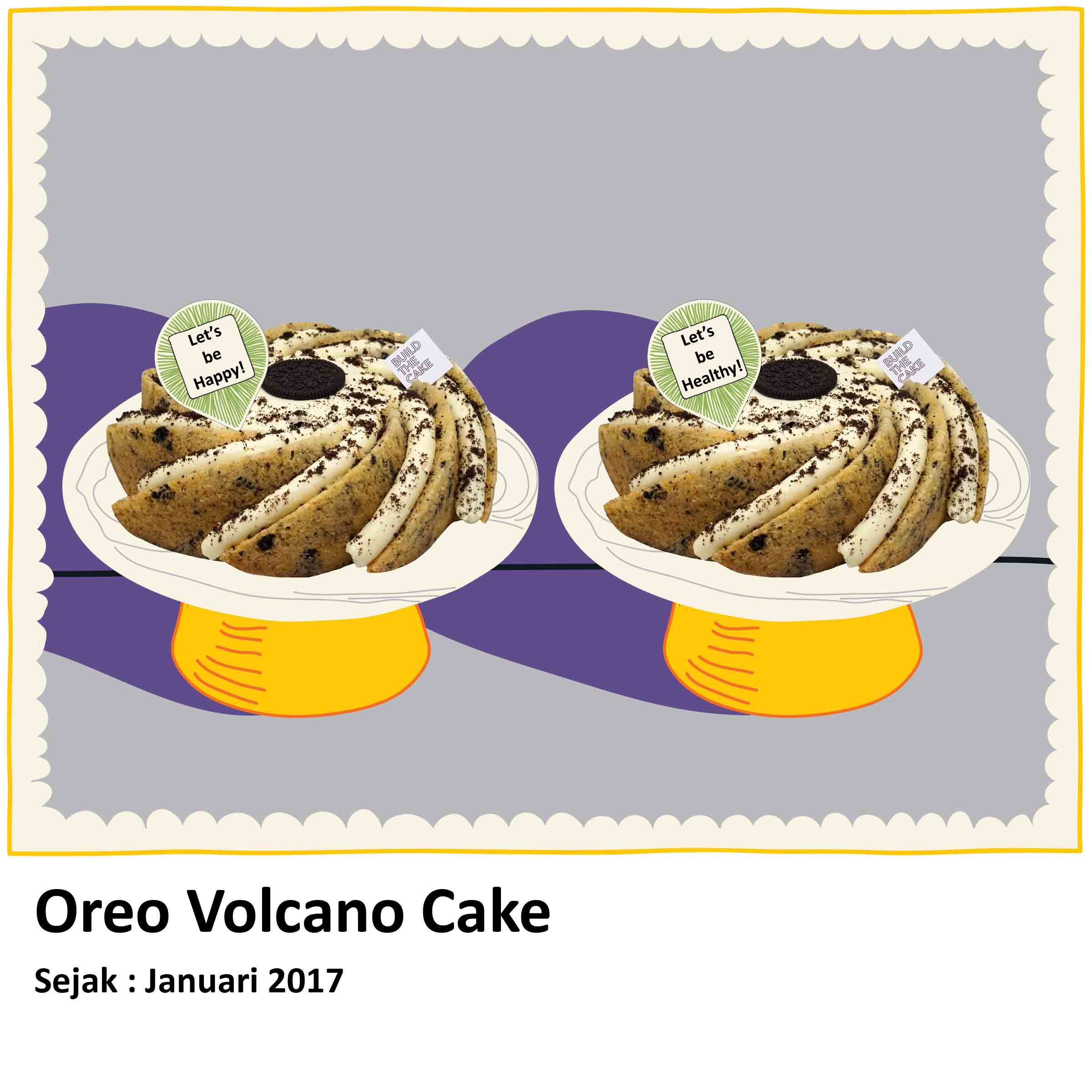 Oreo Volcano Cake